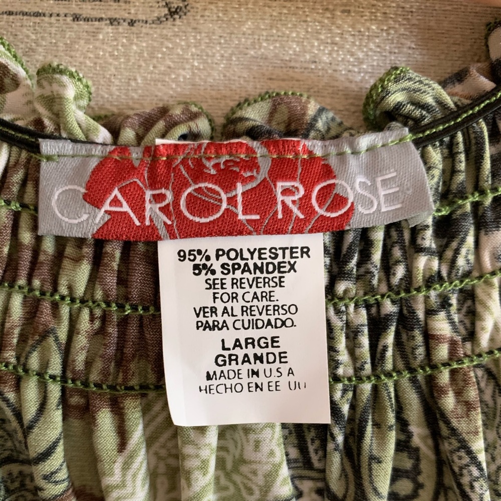 Carol Rose Sleeveless Top. Size Large - Picture 7 of 7